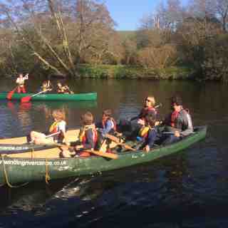 canoeing on the dart