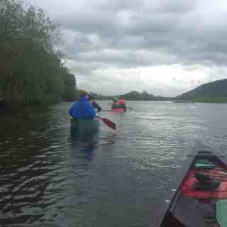 canoeing on the river wye